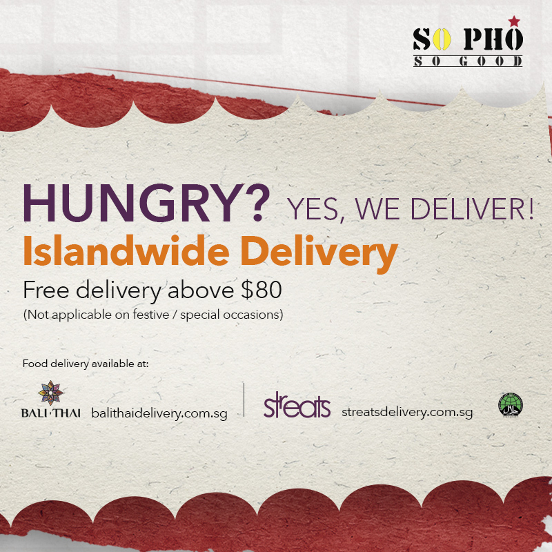 Islandwide Food Delivery - So PhoSo Pho
